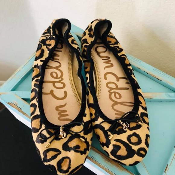 Sam Edelman leopard cheetah flats 8 - Picture 2 of 5